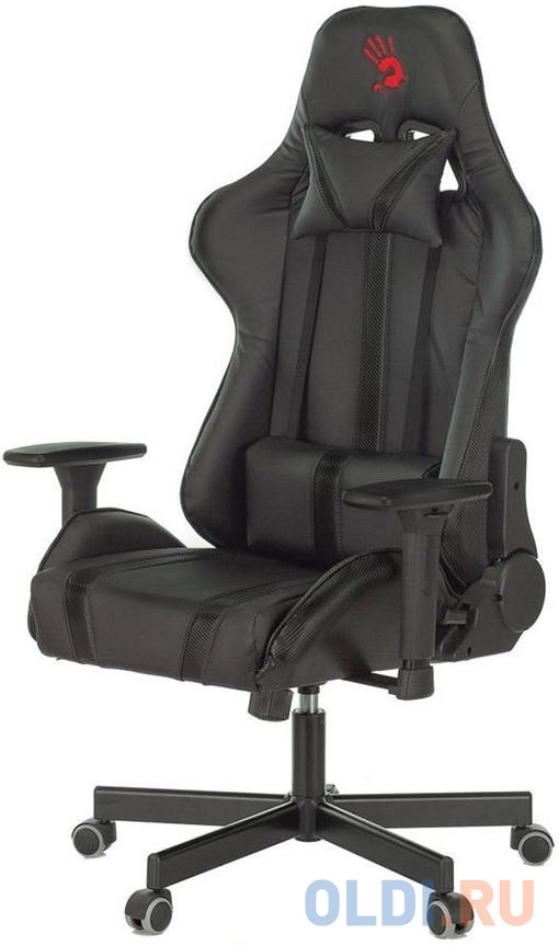 Кресло игровое A4Tech Bloody GC-600, черный, эко.кожа, крестовина пластик, цвет чёрный, размер 73,5 х 54 х 49 см - фото 2