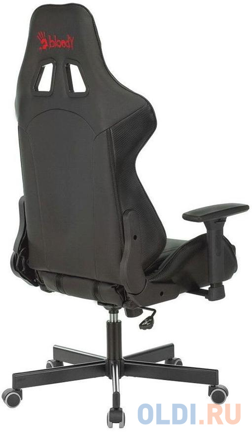 Кресло игровое A4Tech Bloody GC-600, черный, эко.кожа, крестовина пластик, цвет чёрный, размер 73,5 х 54 х 49 см - фото 4