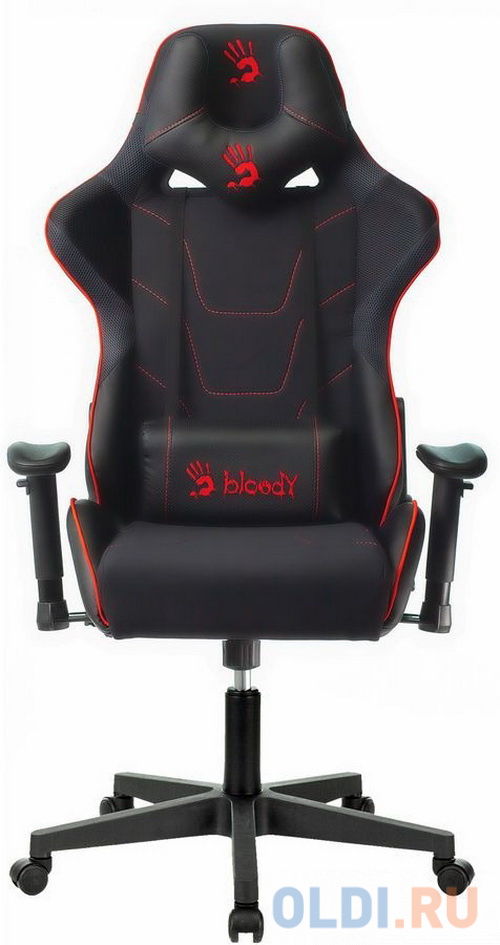 Кресло для геймеров A4TECH Bloody GC-400 чёрный красный, размер 72 х 54,5 х 51 см - фото 6