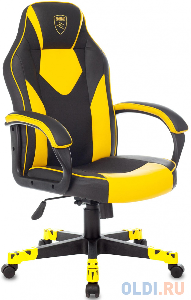 Кресло для геймеров Zombie GAME 17 чёрный жёлтый, размер 1090 х 435 х 650 мм - фото 1