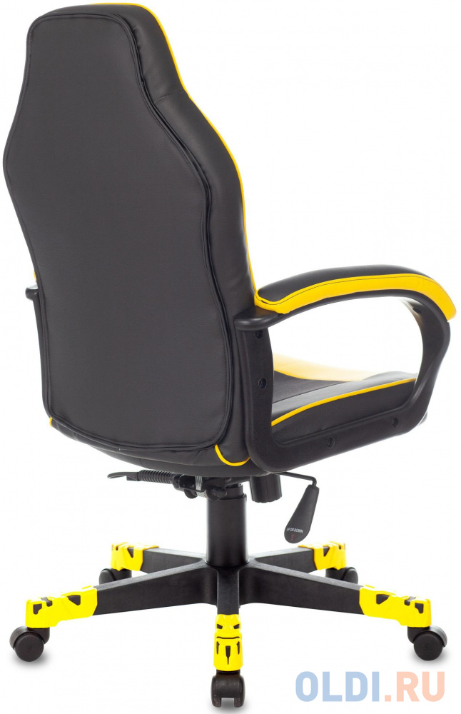 Кресло для геймеров Zombie GAME 17 чёрный жёлтый, размер 1090 х 435 х 650 мм - фото 2