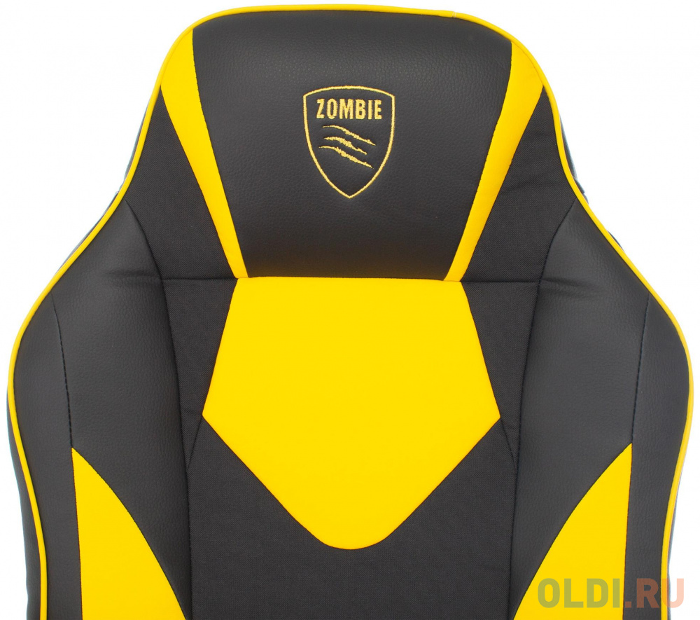 Кресло для геймеров Zombie GAME 17 чёрный жёлтый, размер 1090 х 435 х 650 мм - фото 4
