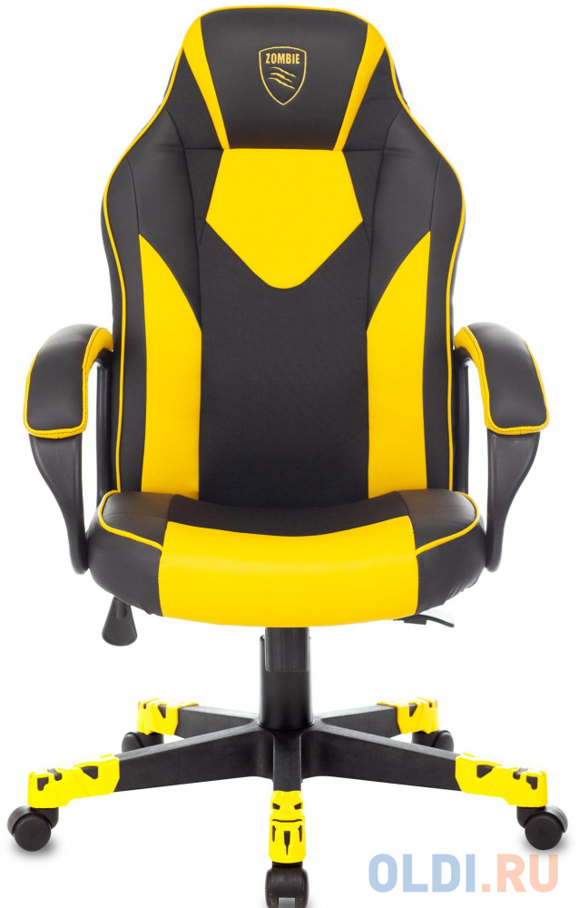 Кресло для геймеров Zombie GAME 17 чёрный жёлтый, размер 1090 х 435 х 650 мм - фото 6