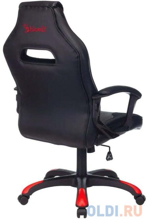 Кресло игровое A4Tech Bloody GC-130 эко.кожа крестовина, цвет красный, размер ВхШхГ 125х70х66 см - фото 3
