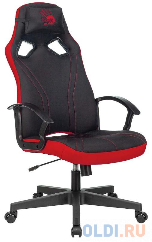 Кресло игровое A4Tech Bloody GC-150 черный крестовина пластик, цвет чёрный - фото 1