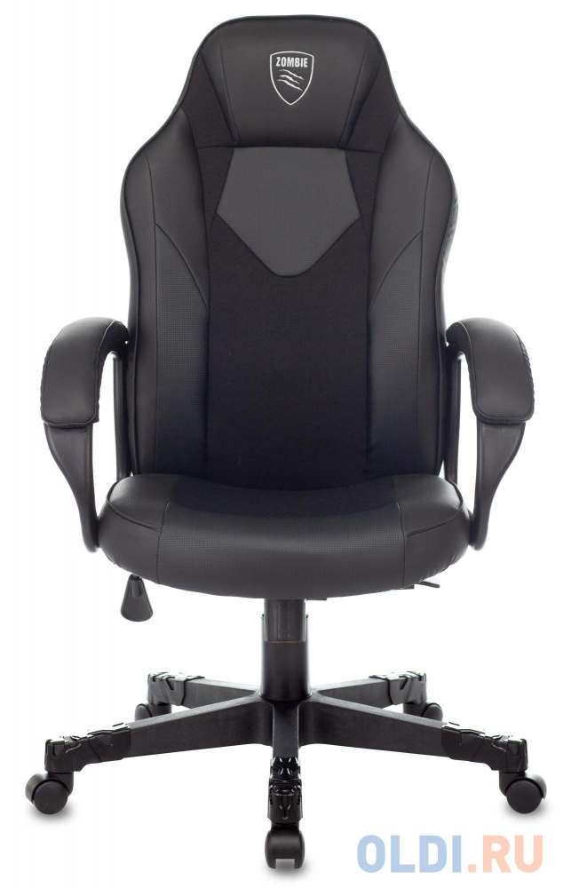 Кресло игровое Zombie GAME 17 черный текстиль/эко.кожа крестовина пластик, цвет чёрный, размер 825 ? 320 ? 670 мм - фото 2
