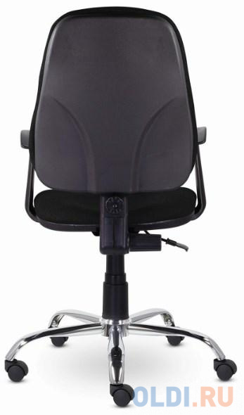 Кресло BRABIX "Comfort MG-322", хром, регулируемая эргономичная спинка, ткань, черное, 532558 фото