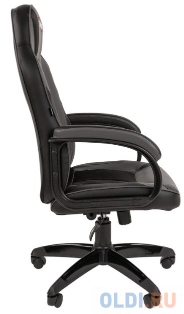 Кресло компьютерное BRABIX "Tanto GM-171", TW/экокожа, черное/серое, 532574, 7083502 фото