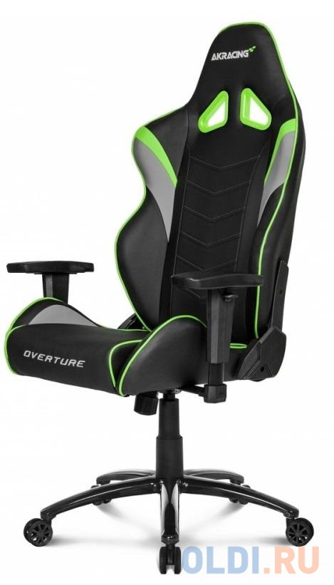 Кресло компьютерное игровое AKRacing OVERTURE черно-зеленый OVERTURE-GREEN - фото 1
