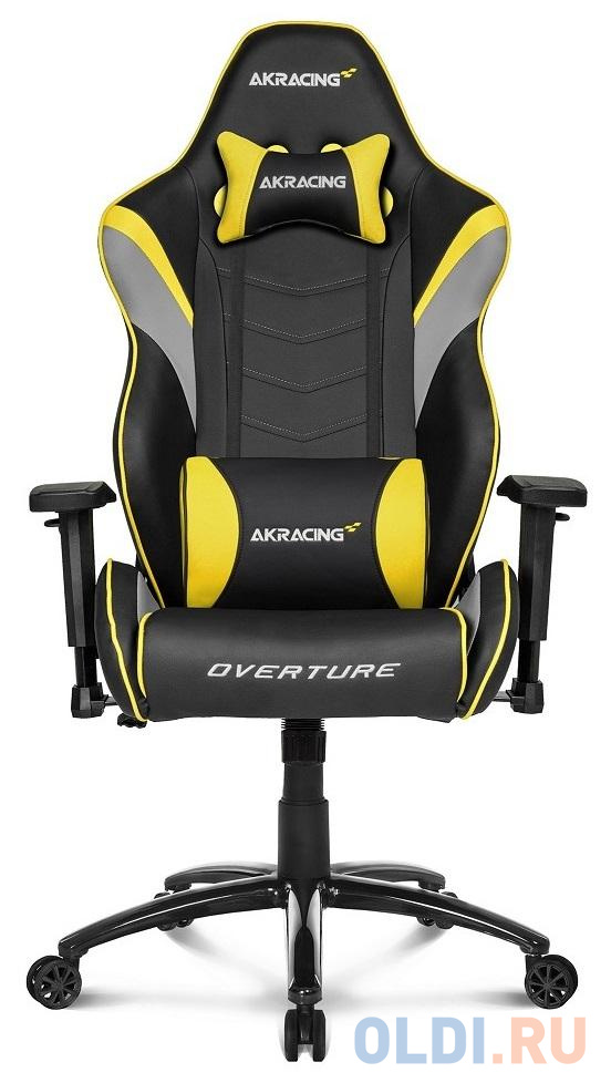 Кресло компьютерное игровое AKRacing OVERTURE черно-желтый OVERTURE-YELLOW - фото 1