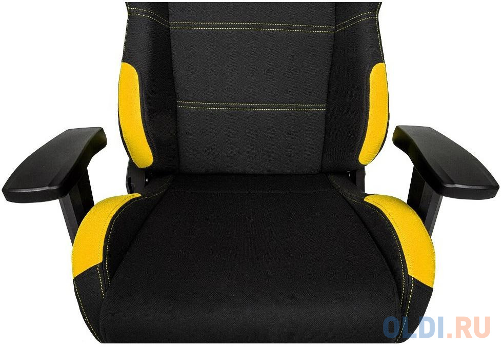 Игровое Кресло AKRacing K7012 (AK-7012-BY) black/yellow, цвет чёрный - фото 3