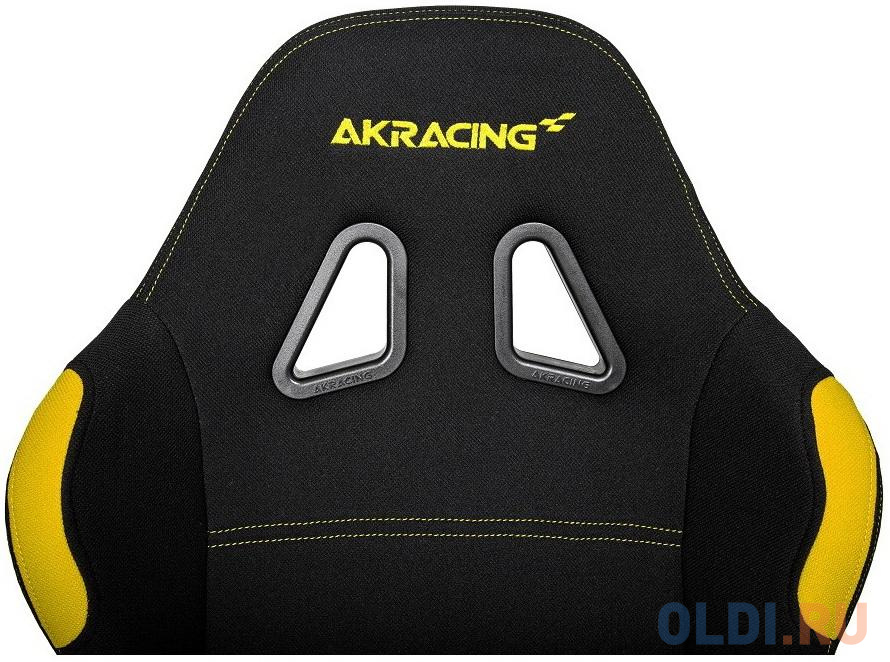 Игровое Кресло AKRacing K7012 (AK-7012-BY) black/yellow, цвет чёрный - фото 4