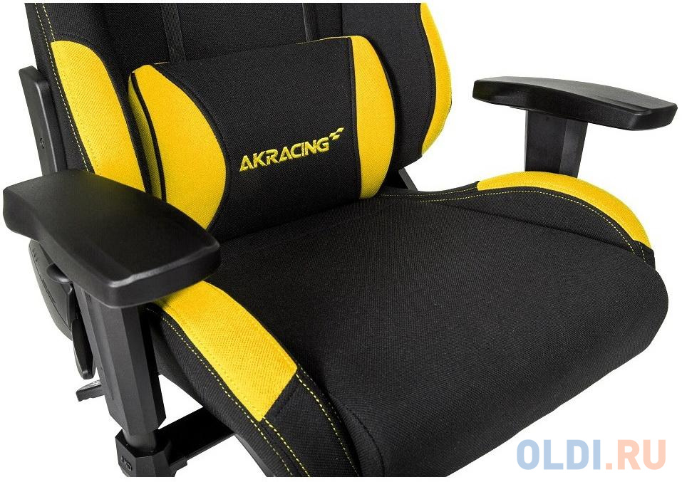 Игровое Кресло AKRacing K7012 (AK-7012-BY) black/yellow, цвет чёрный - фото 5