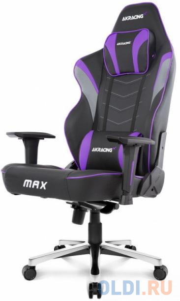 Кресло для геймеров Akracing MAX чёрный фиолетовый кресло для геймеров karnox hero genie edition фиолетовый белый