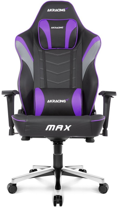 Кресло для геймеров Akracing MAX чёрный фиолетовый Вид№5