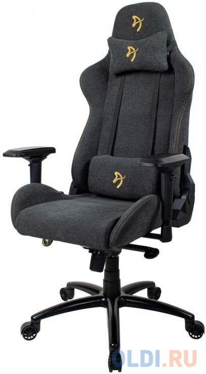 Компьютерное кресло (для геймеров) Arozzi Verona Signature Soft Fabric - Gold Logo VERONA-SIG-SFB-GD 