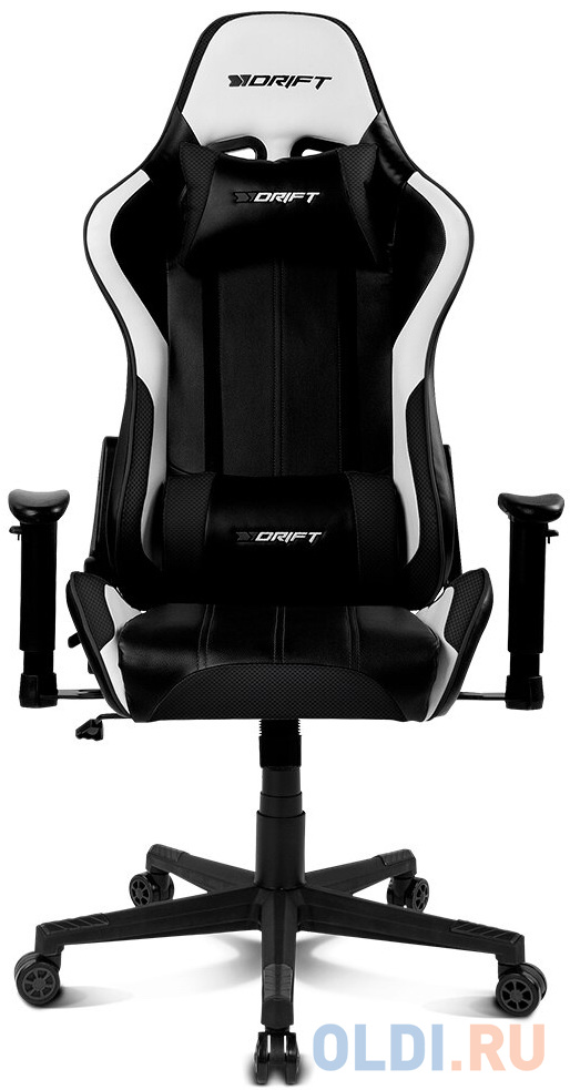 Игровое Кресло DRIFT DR175 PU Leather / black/carbon/white, цвет чёрный - фото 4