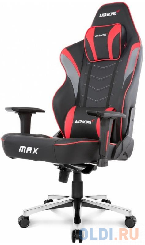 Игровое Кресло AKRacing MAX      (AK-MAX-RED) black/red, цвет чёрный - фото 1