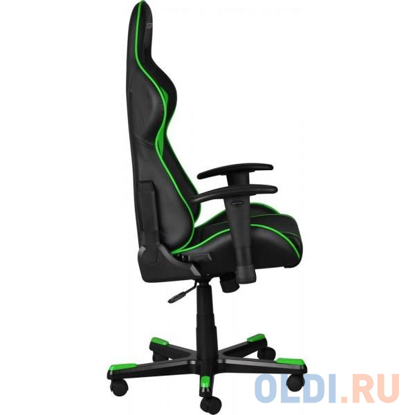 Игровое кресло DXRacer Formula чёрно-зелёное (OH/FE08/NE, экокожа, регулируемый угол наклона) OH/FE08/NE - фото 5