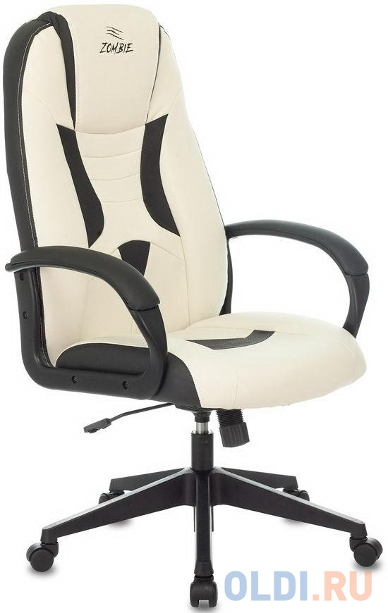 Кресло для геймеров Zombie 8 белый чёрный кресло для геймеров aerocool crown leatherette   white чёрный белый