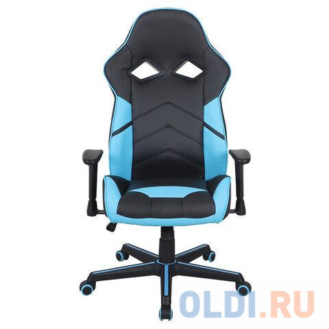 Кресло компьютерное BRABIX Storm GM-006 чёрный голубой фото