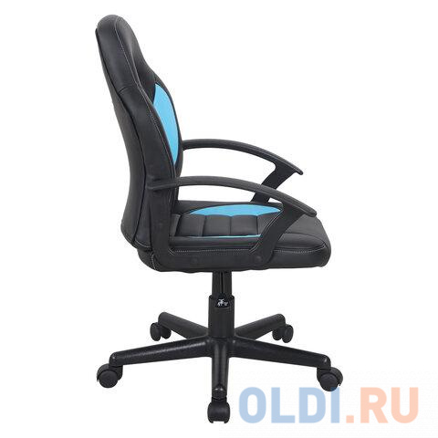 Кресло компьютерное BRABIX Spark GM-201 чёрный голубой фото