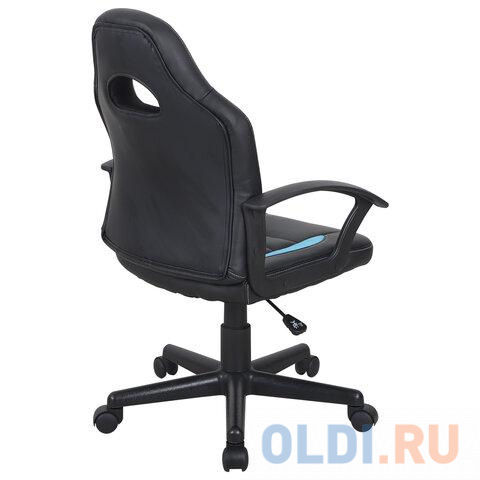 Кресло компьютерное BRABIX Spark GM-201 чёрный голубой фото