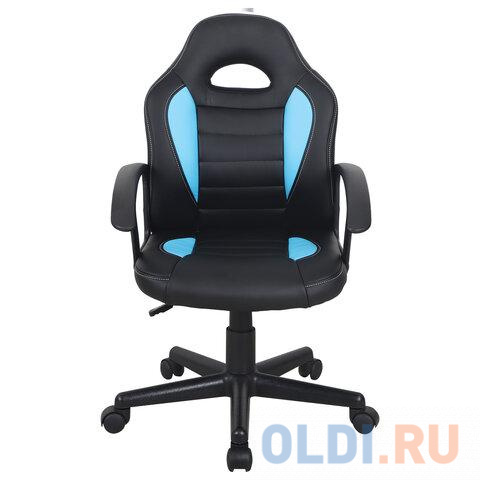 Кресло компьютерное BRABIX Spark GM-201 чёрный голубой фото