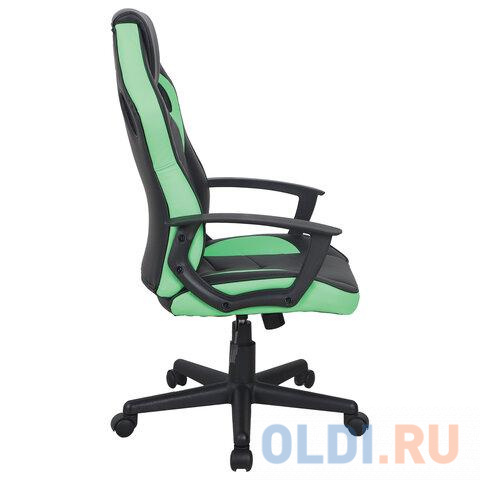 Кресло компьютерное BRABIX Fighter GM-008 черный/зеленый фото