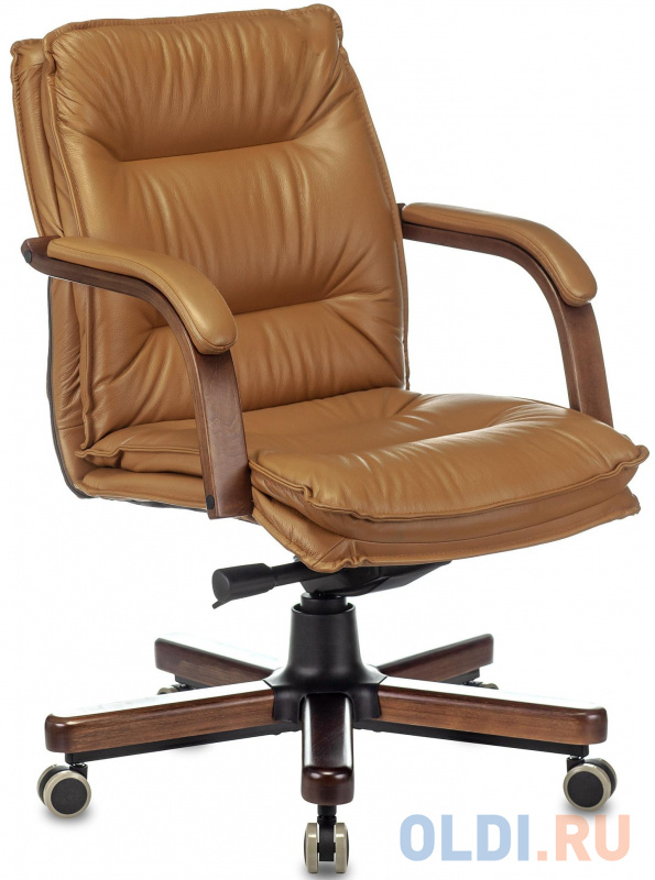 

Кресло руководителя Бюрократ T-9927WALNUT-LOW горчичный