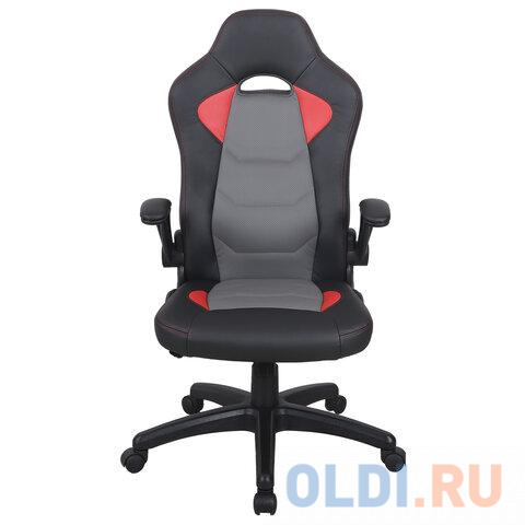 Кресло компьютерное BRABIX Skill GM-005 черно-красная фото