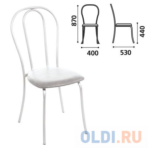 Стул ДЕБЮТ Вереск светло-серый стул для персонала и посетителей изо хромированный каркас кожзам z 11 к3