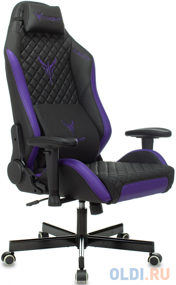Кресло для геймеров Knight EXPLORE чёрный фиолетовый, размер 860 x 700 x 345 - фото 1