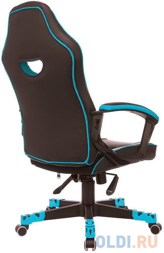 Кресло для геймеров Zombie GAME 16 чёрный голубой - фото 2