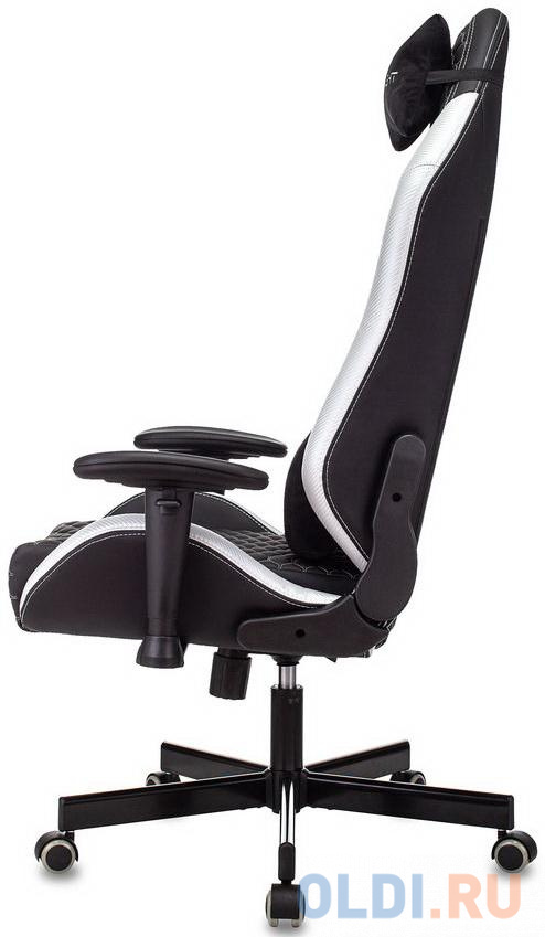 Кресло для геймеров Knight Neon чёрный серебристый - фото 2