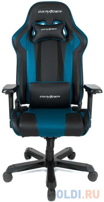 Кресло для геймеров DXRacer King чёрный синий фото
