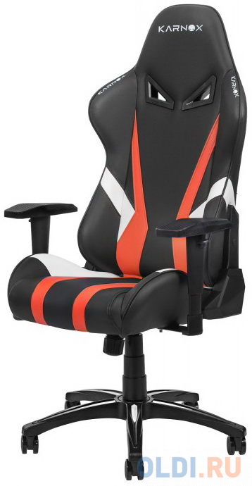 Кресло для геймеров Karnox HERO Lava Edition чёрный оранжевый