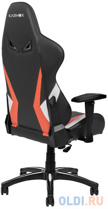 Кресло для геймеров Karnox HERO Lava Edition чёрный оранжевый фото