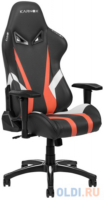 Кресло для геймеров Karnox HERO Lava Edition чёрный оранжевый фото