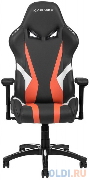 Кресло для геймеров Karnox HERO Lava Edition чёрный оранжевый фото