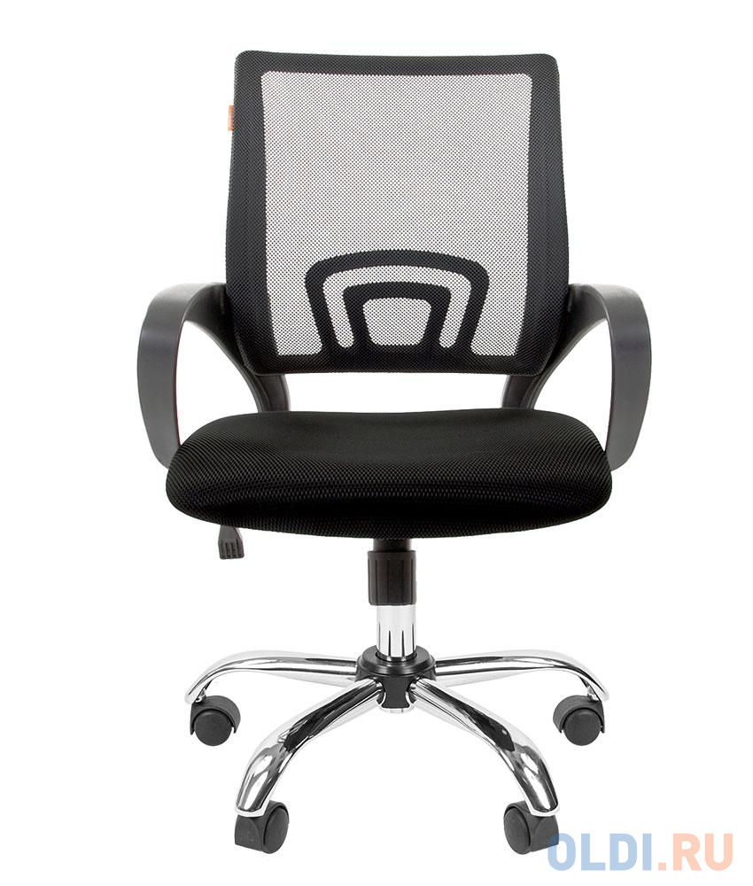 Офисное кресло Chairman 696 черное (TW, хром), цвет чёрный, размер 925-1020х600х560 мм. 696 CHROME - фото 2