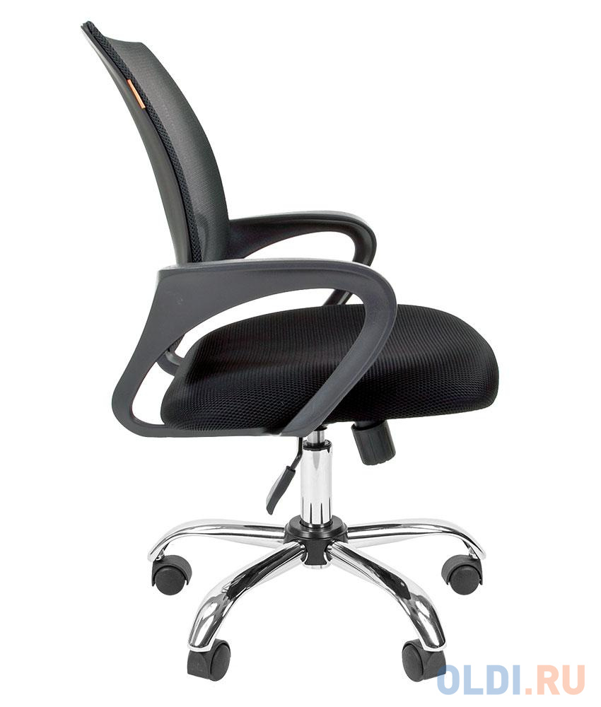 Офисное кресло Chairman 696 черное (TW, хром), цвет чёрный, размер 925-1020х600х560 мм. 696 CHROME - фото 3