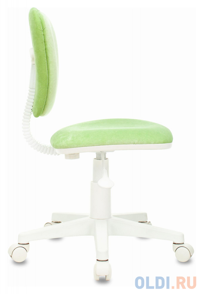 Кресло детское Бюрократ CH-W204NX светло-зеленый Velvet 81 крестовина пластик пластик белый фото