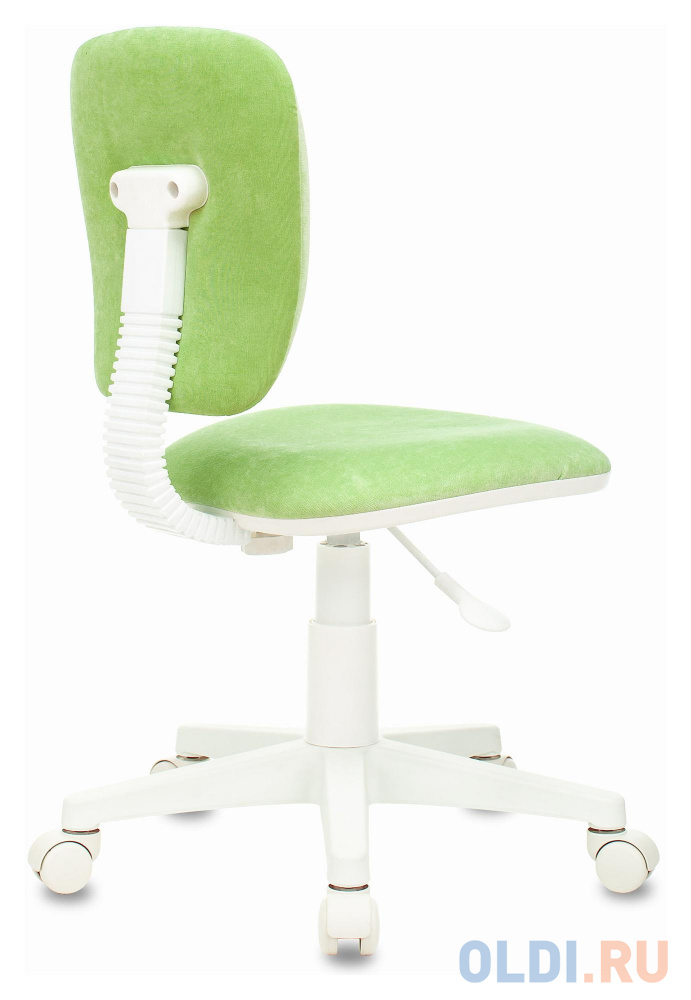 Кресло детское Бюрократ CH-W204NX светло-зеленый Velvet 81 крестовина пластик пластик белый фото