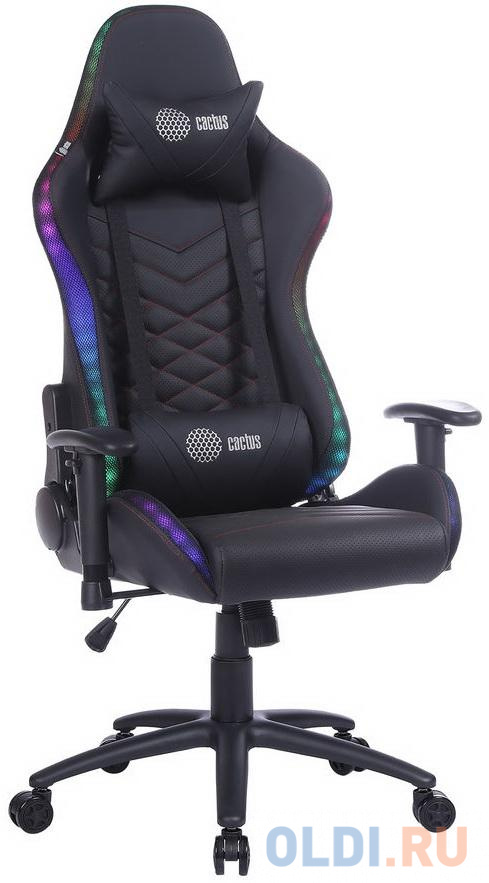 Кресло для геймеров Cactus CS-CHR-0099BLR чёрный красный кресло для геймеров cactus cs chr 030bls чёрный белый