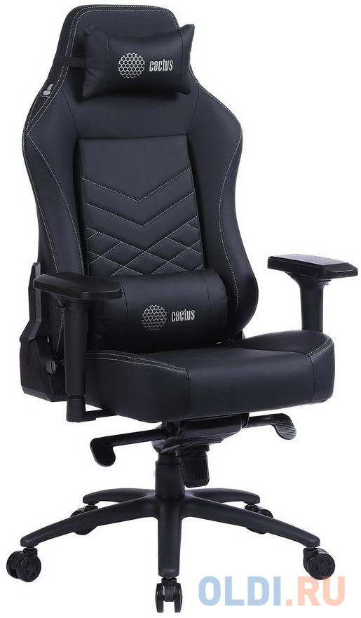Кресло для геймеров Cactus CS-CHR-0112BL чёрный кресло для геймеров thermaltake argent e700 turquoise чёрный бирюзовый