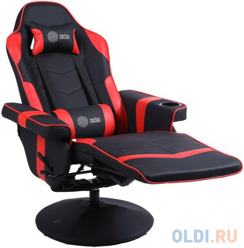Кресло для геймеров Cactus CS-CHR-GS200BLR чёрный красный фото