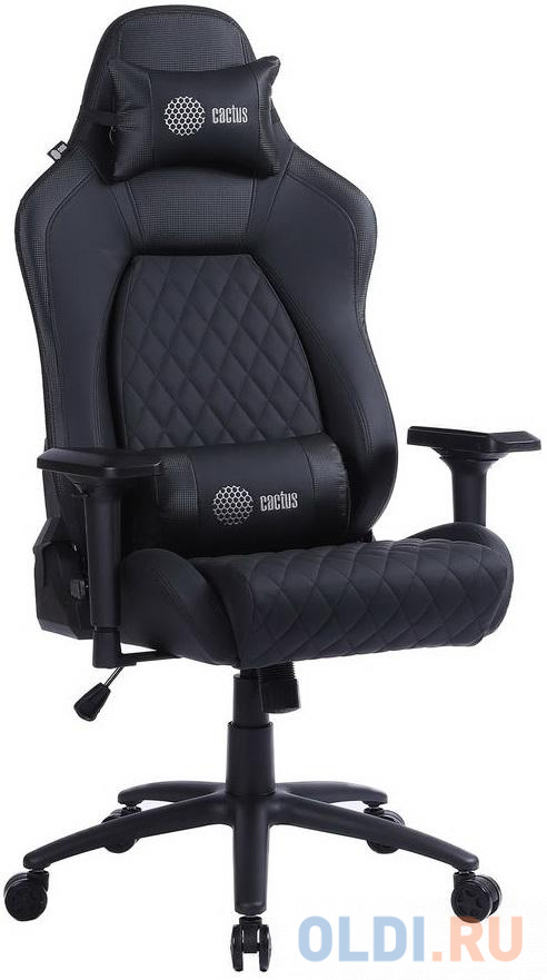Кресло для геймеров Cactus CS-CHR-130 чёрный кресло для геймеров thermaltake argent e700 turquoise чёрный бирюзовый