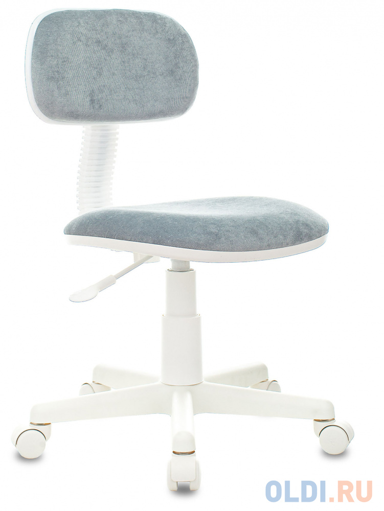 Кресло детское Бюрократ CH-W201NX серо-голубой Light-28 крестов. пластик пластик белый кресло детское бюрократ burokids 1 w песочный белый