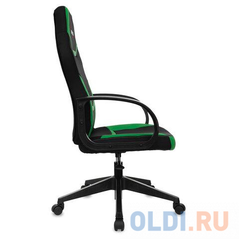 Кресло компьютерное BRABIX Alpha GM-018 черный/зеленый фото